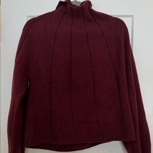 Elegant Burgundy Women's Sweater